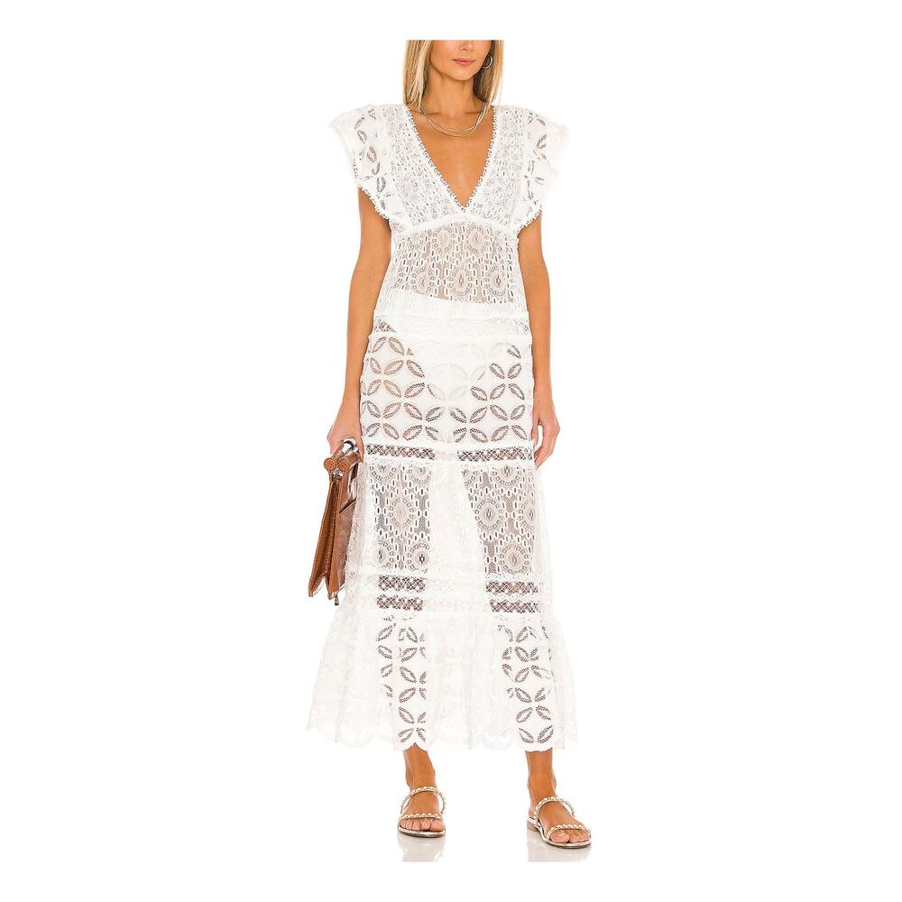 Waimari Lace Cream Nicole Dress Size S